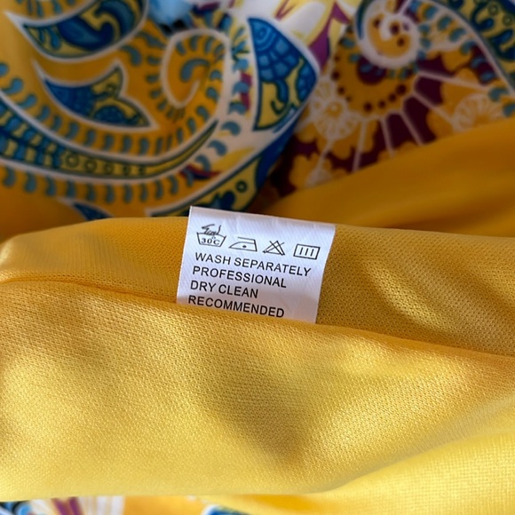 Dygarni jacket crop hoodie art to wear ruffle sleeve multicolor paisley boho S - Picture 10 of 16